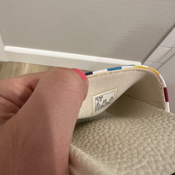 Vans Rainbow Checkers Slides Sandals - Picture 10 of 10